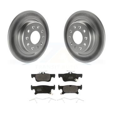 Rear Coated Disc Brake Rotors And Semi-Metallic Pads Kit For Buick Envision KGF-101766
