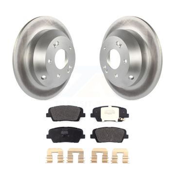 Rear Coated Brake Rotor & Semi-Metallic Pad Kit For Kia Sorento Hyundai Santa Fe Sport XL KGF-101773