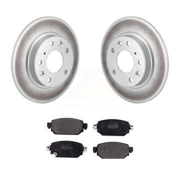 Rear Coated Disc Brake Rotors And Semi-Metallic Pads Kit For Mazda 3 CX-3 Sport KGF-101781