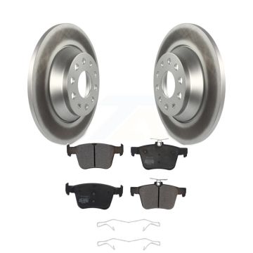 Rear Coated Disc Brake Rotor Semi-Metallic Pad Kit For Volkswagen Tiguan Jetta Audi Q3 TT KGF-101783