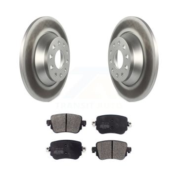 Rear Coated Disc Brake Rotors And Semi-Metallic Pads Kit For 2016-2018 Audi Q3 Quattro KGF-101784