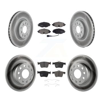 Front Rear Coat Brake Rotors Semi-Metallic Pad Kit For Volkswagen Taos Audi A3 Quattro TT KGF-101799