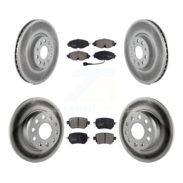 Front Rear Coat Brake Rotor Semi-Metallic Pad Kit For Volkswagen GTI Golf Alltrack Passat KGF-101800