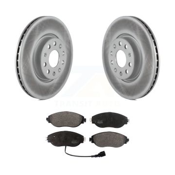 Front Coated Disc Brake Rotors And Semi-Metallic Pads Kit For Volkswagen Jetta GTI KGF-101848