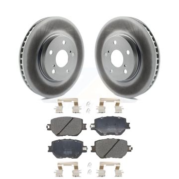 Front Coated Disc Brake Rotors And Semi-Metallic Pads Kit For Lexus IS250 KGF-101851