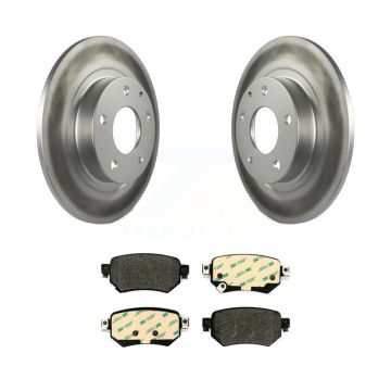 Rear Coated Disc Brake Rotors And Semi-Metallic Pads Kit For 2016-2021 Mazda 6 KGF-101853