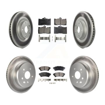 Front Rear Coat Brake Rotor Semi-Metallic Pad Kit (6Pc) For Lexus IS300 IS350 GS350 RC350 KGF-101861
