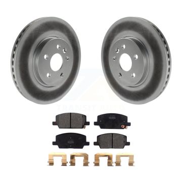 Front Coated Disc Brake Rotors And Semi-Metallic Pads Kit For Buick Encore Chevrolet Trax KGF-101863