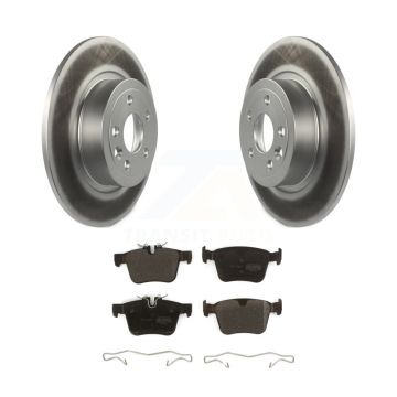 Rear Coated Disc Brake Rotors Semi-Metallic Pad Kit For 2016-2019 Land Rover Range Evoque KGF-101874