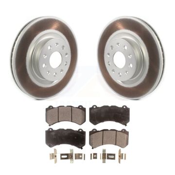 Front Coated Disc Brake Rotors And Semi-Metallic Pads Kit For Cadillac CTS KGF-101878