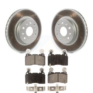Front Coated Disc Brake Rotor And Semi-Metallic Pad Kit For Cadillac CTS Chevrolet Camaro KGF-101884