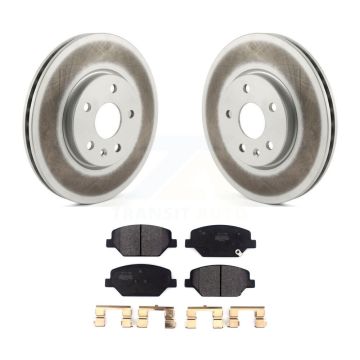 Front Coated Disc Brake Rotors Semi-Metallic Pad Kit For 2019 Buick Envision Cadillac XT4 KGF-101887