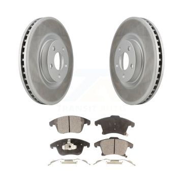 Front Coat Brake Rotor Semi-Metallic Pad Kit For Ford Police Responder Hybrid SSV Plug-In KGF-101889