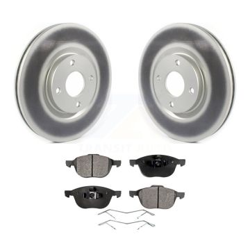 Front Coated Disc Brake Rotors And Semi-Metallic Pads Kit For 2018-2022 Ford EcoSport KGF-101891