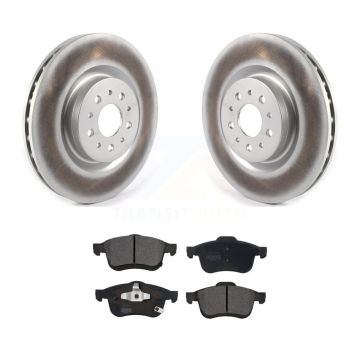 Front Coated Disc Brake Rotors And Semi-Metallic Pad Kit For 2015-2021 Ram ProMaster City KGF-101894