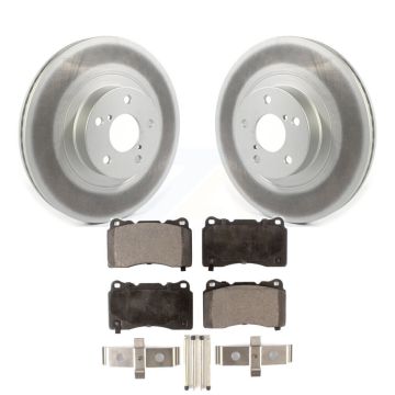 Front Coated Brake Rotor & Semi-Metallic Pad Kit For 2019 Toyota 86 Without Brembo Brakes KGF-101897