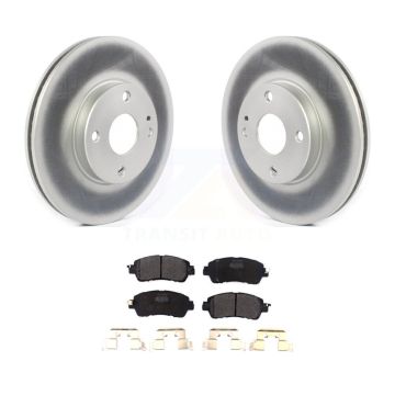 Front Coated Disc Brake Rotors And Semi-Metallic Pads Kit For Toyota Yaris iA Scion KGF-101916
