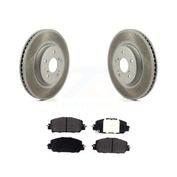Front Coated Disc Brake Rotors And Semi-Metallic Pads Kit For Honda CR-V HR-V KGF-101923