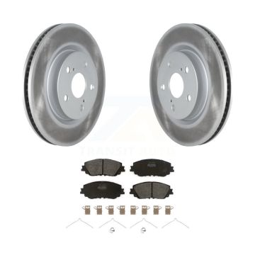 Front Coated Brake Rotors Semi-Metallic Pad Kit For Toyota RAV4 Camry Corolla Cross Lexus KGF-101925