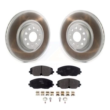 Front Coated Disc Brake Rotors And Semi-Metallic Pad Kit For Volkswagen Atlas Cross Sport KGF-101926