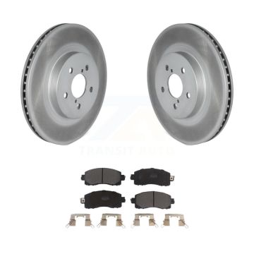 Front Coated Disc Brake Rotors And Semi-Metallic Pads Kit For Subaru Crosstrek Impreza KGF-101927
