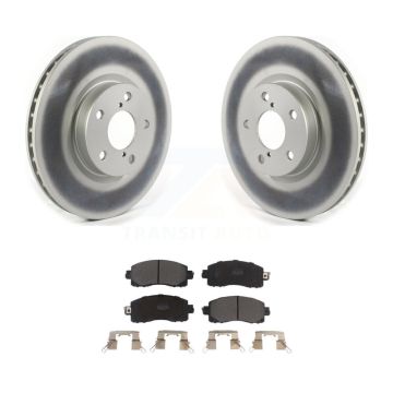 Front Coated Disc Brake Rotors And Semi-Metallic Pads Kit For Subaru Impreza KGF-101928