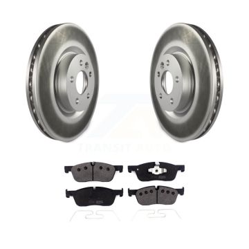 Front Coat Brake Rotors Semi-Metallic Pad Kit For Land Rover Discovery Sport Range Evoque KGF-101932