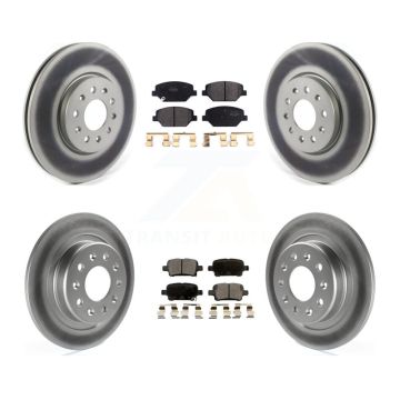 Front Rear Coat Brake Rotor Semi-Metallic Pad Kit For Chevrolet Equinox GMC Terrain Buick KGF-101954