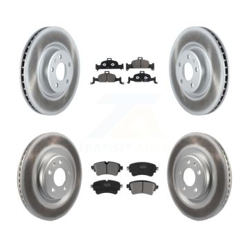 Front Rear Coat Brake Rotors Semi-Metallic Pad Kit For Audi Q5 A5 Sportback A4 allroad A6 KGF-102021