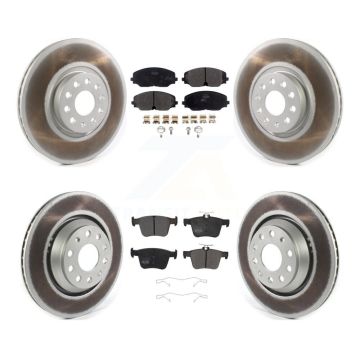 Front Rear Coated Disc Brake Rotor Semi-Metallic Pad Kit For Volkswagen Atlas Cross Sport KGF-102027