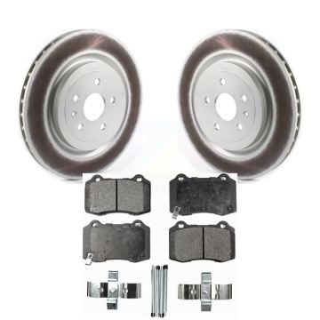 Rear Coated Disc Brake Rotors And Semi-Metallic Pad Kit For Chevrolet Camaro Cadillac CTS KGF-102038