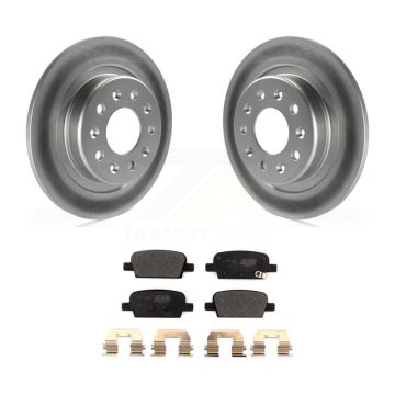Rear Coated Disc Brake Rotors And Semi-Metallic Pads Kit For Chevrolet Malibu KGF-102045
