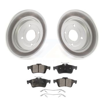 Rear Coated Disc Brake Rotors And Semi-Metallic Pads Kit For 2018-2022 Ford EcoSport AWD KGF-102053