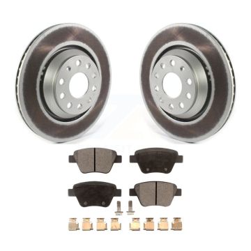 Rear Coated Disc Brake Rotor And Semi-Metallic Pad Kit For Volkswagen GTI Audi A3 Quattro KGF-102060
