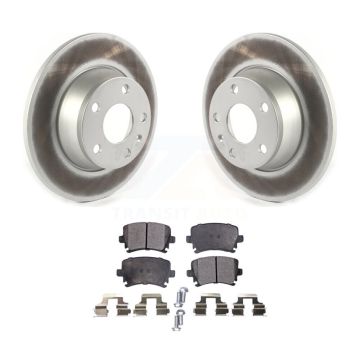 Rear Coated Disc Brake Rotors And Semi-Metallic Pads Kit For Audi TT Quattro KGF-102062
