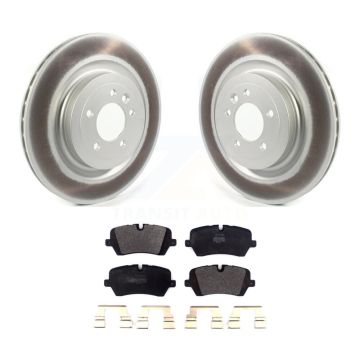 Rear Coated Disc Brake Rotor & Semi-Metallic Pad Kit For Land Rover Range Sport Discovery KGF-102069