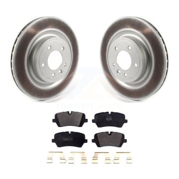 Rear Coated Disc Brake Rotor & Semi-Metallic Pad Kit For Land Rover Range Sport Discovery KGF-102070