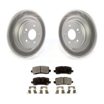 Rear Coated Disc Brake Rotors And Semi-Metallic Pads Kit For 2017-2020 Acura MDX KGF-102071