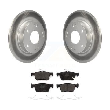 Rear Coated Disc Brake Rotors And Semi-Metallic Pads Kit For Honda Civic Insight KGF-102072