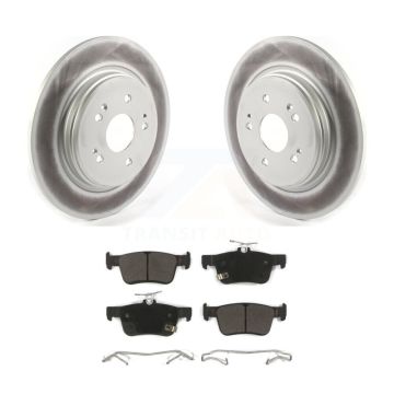 Rear Coated Disc Brake Rotors And Semi-Metallic Pads Kit For 2019-2021 Acura RDX KGF-102080