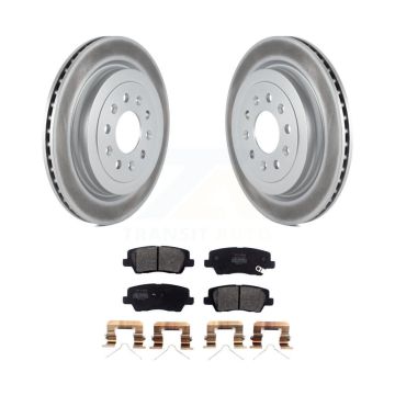 Rear Coated Disc Brake Rotors And Semi-Metallic Pads Kit For Cadillac ATS KGF-102114