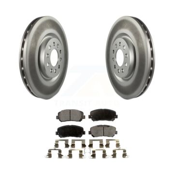 Front Coat Brake Rotor Semi-Metallic Pad Kit For Jeep Cherokee With Single Piston Caliper KGF-102117