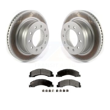 Front Coat Brake Rotor Semi-Metallic Pad Kit For Ram Dodge Sterling Truck 4500 5500 45 55 KGF-102179