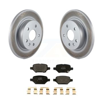 Rear Coated Brake Rotor & Semi-Metallic Pad Kit For 2018-2022 Buick Encore Chevrolet Trax KGF-102190