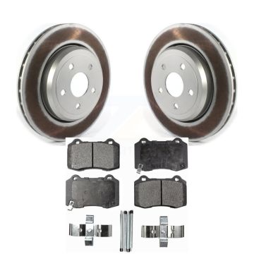 Rear Coated Disc Brake Rotors Semi-Metallic Pad Kit For Jeep Grand Cherokee Dodge Durango KGF-102193