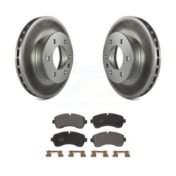Front Coated Brake Rotor Semi-Metallic Pad Kit For Mercedes-Benz Sprinter 2500 3500 Dodge KGF-102229