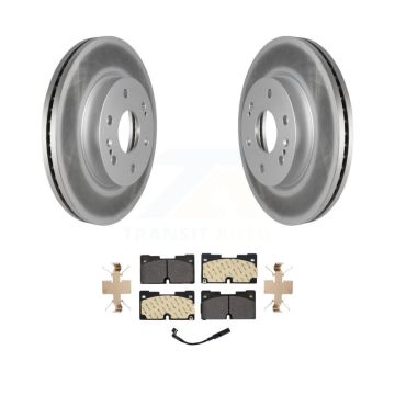 Front Coated Brake Rotor Semi-Metallic Pad Kit For GMC Chevrolet Silverado 1500 Sierra XL KGF-102231