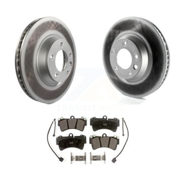 Front Coat Disc Brake Rotors Semi-Metallic Pad Kit For Audi Q7 Porsche Cayenne Volkswagen KGF-102293