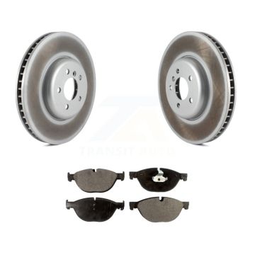 Front Coated Disc Brake Rotor And Semi-Metallic Pad Kit For BMW 750i xDrive 750Li 550i GT KGF-102297