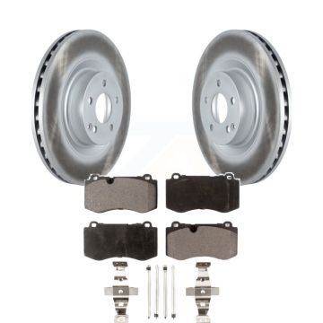 Front Coat Brake Rotor Semi-Metallic Pad Kit For Mercedes-Benz S550 S450 SL550 CL550 S350 KGF-102305
